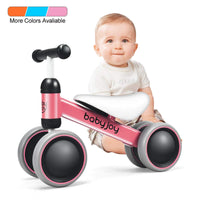 Baby Balance Bike, Kids Ride On Toys, Children Toddler Mini No Pedal Push Scooter, Pink