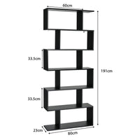 GIANTEX 6-Tier Shelf Bookcase