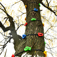 18PC Tree Climbing Holds for Kids and Adults Climber, Kids Ninja Climbing Rock Stones w/6 Ratchet Straps