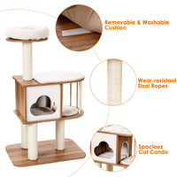 Cat Tree, Cat Acitivity Center, with Durable Material, Square-Shaped Scratching-Posts, Sisal Scratching Posts