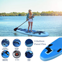 Inflatable Stand up Paddle Board, 10/11ft Floating SUP Board with ISUP Accessories