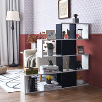 Giantex 5-Tier Bookshelf, Modern Ladder Style Room Divider