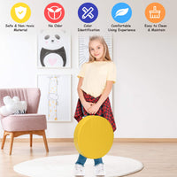 Giantex 38cm Round Kids Floor Cushion, 8cm Thick Waterproof Kids Foam Cushion w/ Handle