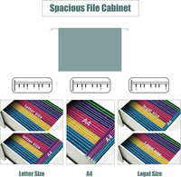 Giantex Mobile File Cabinet, 3-Drawer Filing Cabinet