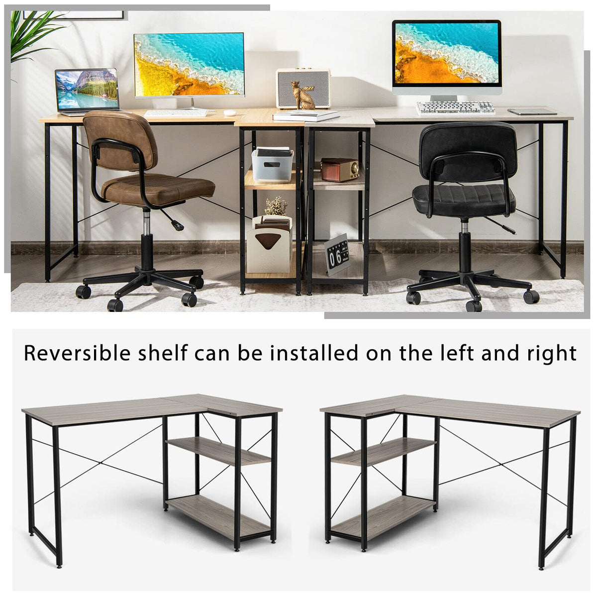 Giantex L-Shaped Desk