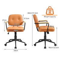 Giantex PU Leather Home Office Chair