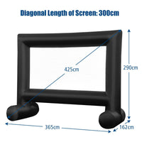 14 FT Inflatable Outdoor Projector Movie Screen, Blow Up Mega Movie Screen