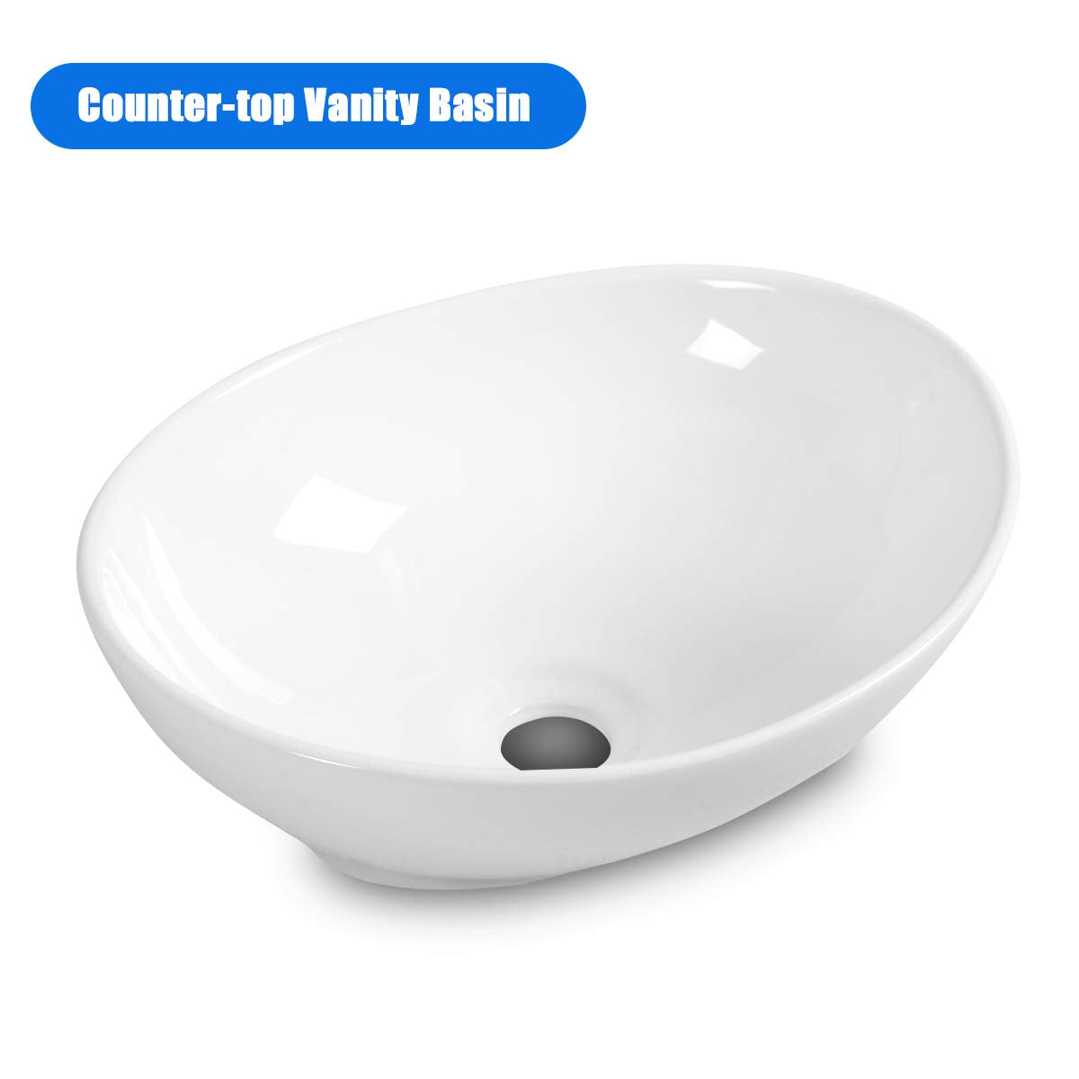 Giantex Oval Bathroom Basin