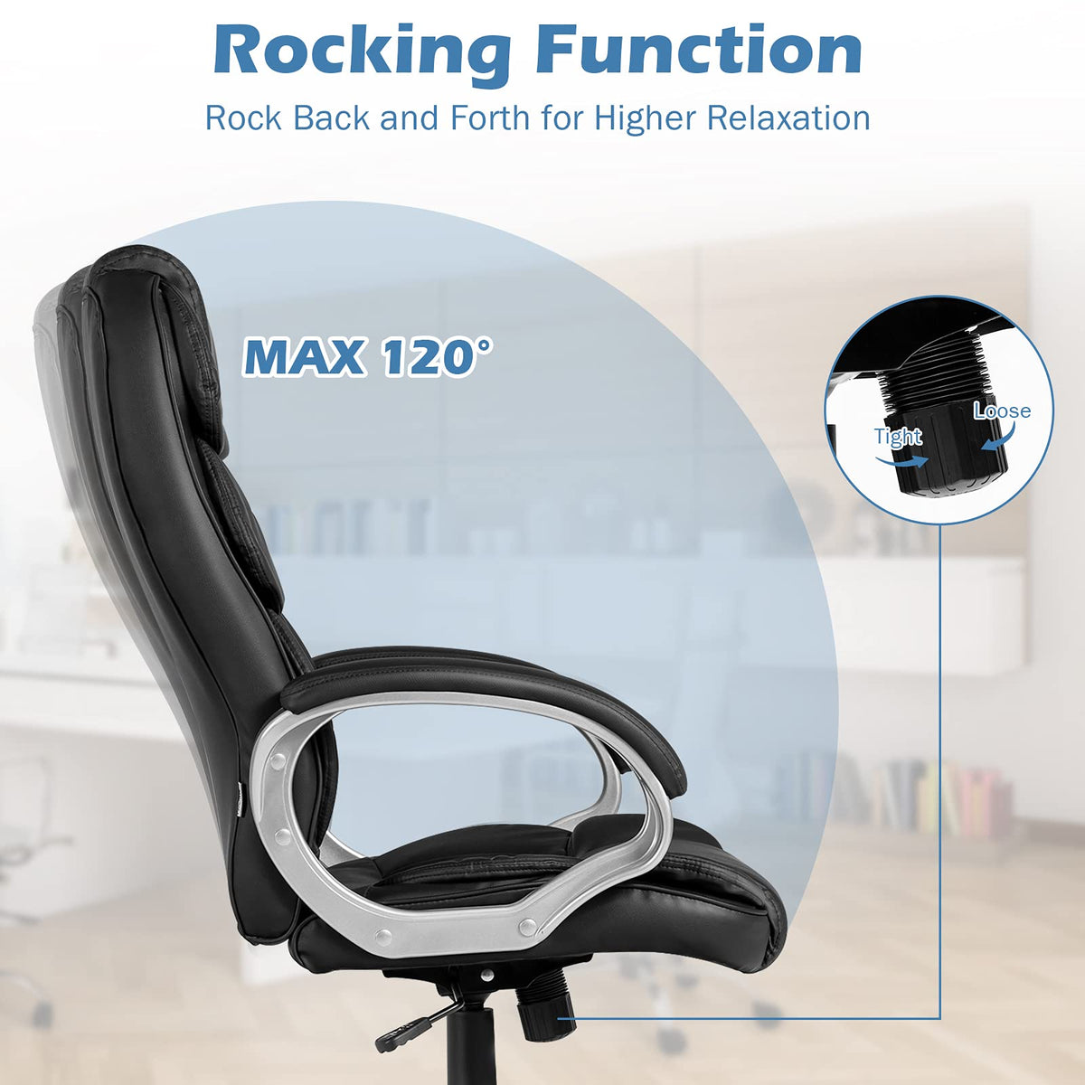 Giantex Ergonomic Leather Office Chair