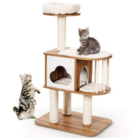 Cat Tree, Cat Acitivity Center, with Durable Material, Square-Shaped Scratching-Posts, Sisal Scratching Posts