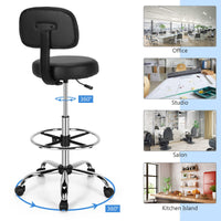 Giantex Ergonomic Drafting Chair w/Backrest