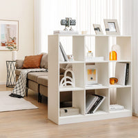 Giantex 9 Cubes Storage Organizer, Floor Standing 3-Tier Open Bookcase
